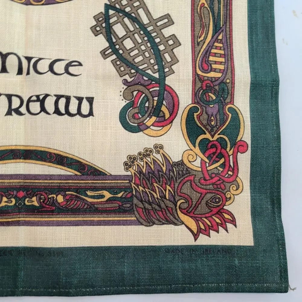 Ulster Weavers 100% Pure Irish Linen Dishcloth Gaelic Traditional Made Ireland